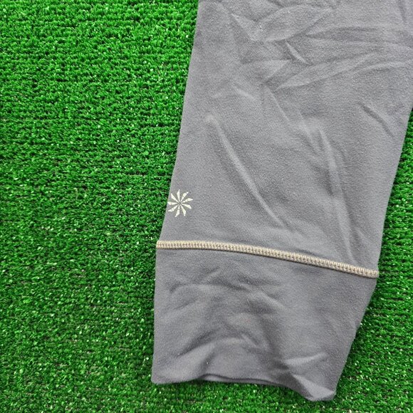 Athleta Pants Womens Small Gray Leggings Stretch Capri Workout Gym Yoga - Picture 3 of 10